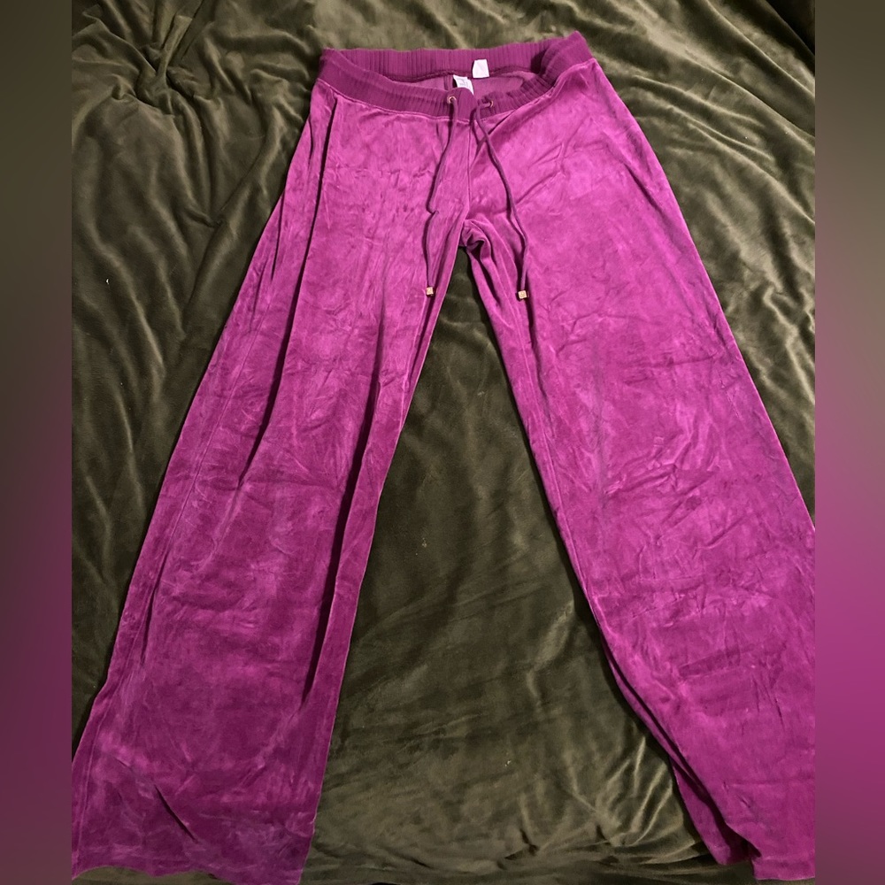Purple Victoria Secret track suit pants - Picture 1 of 4